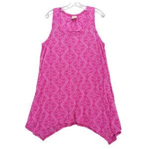 Balance Collection by Marika Tank Top Cinch Back Sheer‎ Burnout Sz L